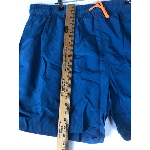 SILKWORLD Men's Swim Trunks Quick Dry Beach Shorts w/Pockets Blue Sz-US XXXL - Picture 4 of 10